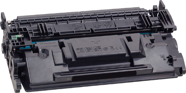 Rebuilt Tonerkassette für HP Drucker in seitlicher Ansicht.