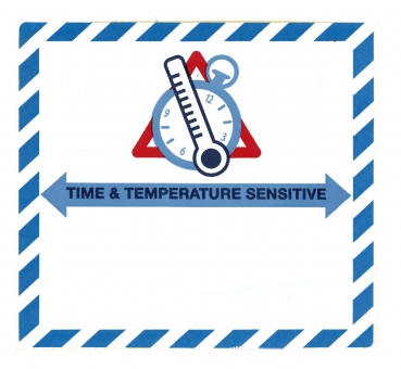 Gefahrgutetikett "Time & Temperature Sensitive" @DR684