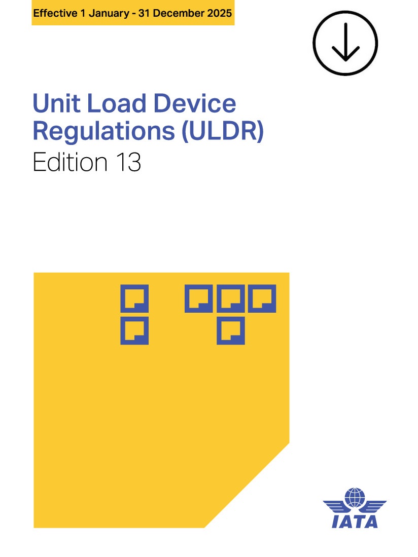 Cover der IATA Vorschriften für Unit Load Devices, 13. Edition, Online-Version.