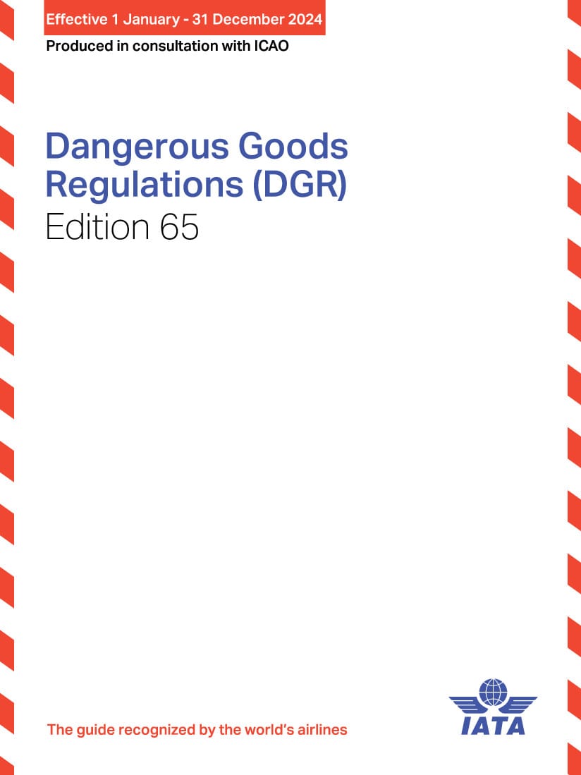 IATA Gefahrgutvorschriften 2024, 65. Edition, Buch, englisch @DRB22-65