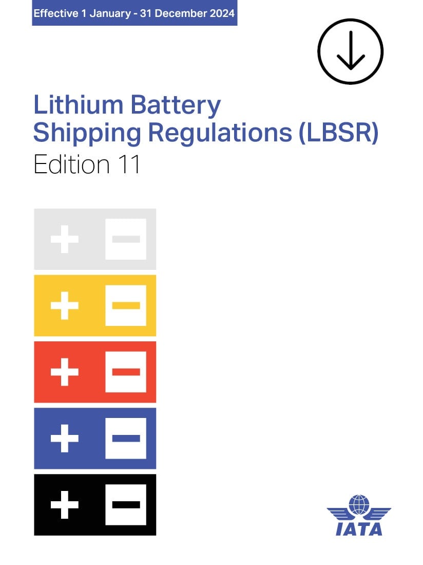 IATA Lithium Battery Shipping Regulations 2024, 11. Edition, Buch, englisch @DRB227LBSR-11OV