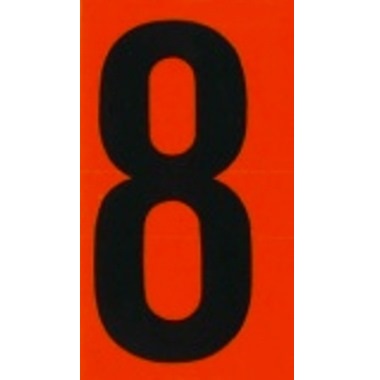 UN-Nummern-Etikett für Kesselwagenfolien, Zahl 8 @dr474Zahl_8_UN-Nummern-Etikett